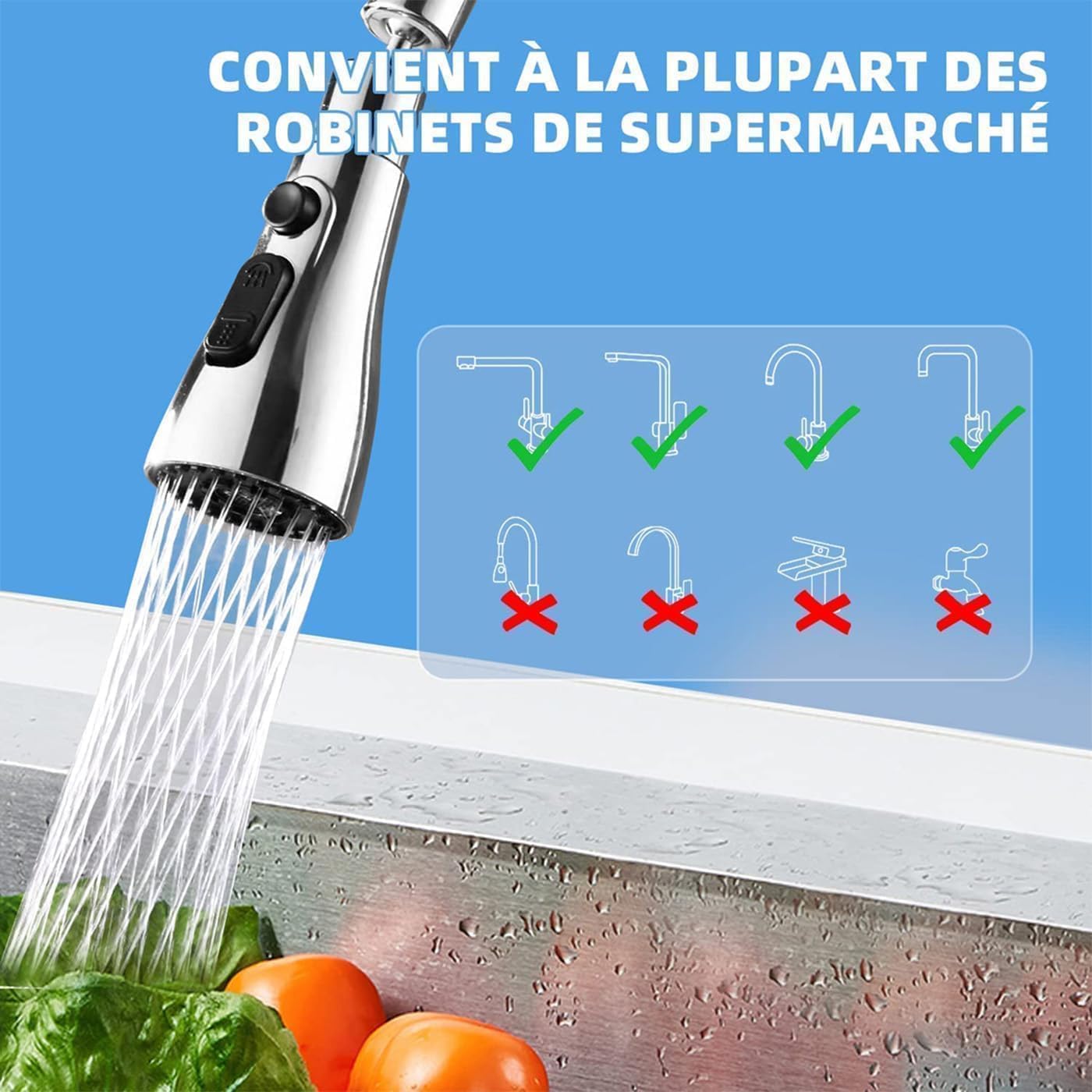 360° kitchen Tap Extender