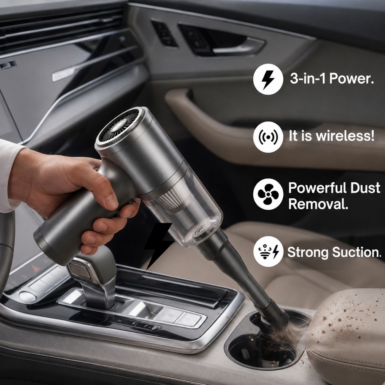 Cordless Mini Air Duster + Vacuum