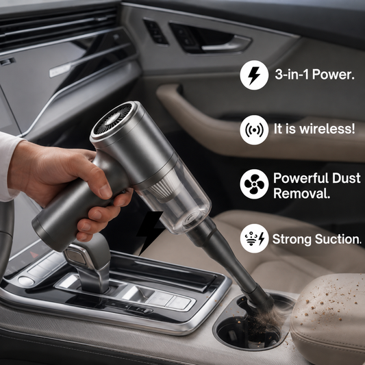 Cordless Mini Air Duster + Vacuum