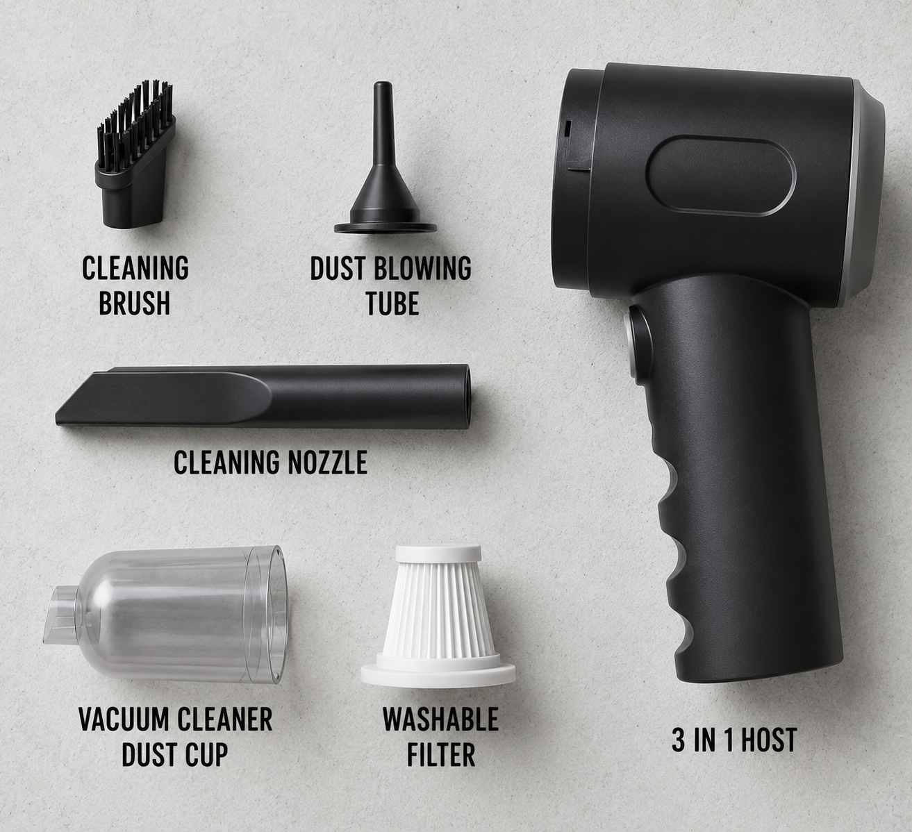 Cordless Mini Air Duster + Vacuum
