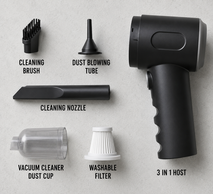 Cordless Mini Air Duster + Vacuum