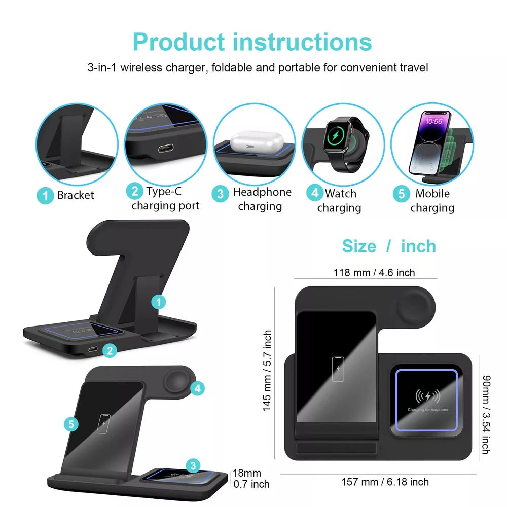 3-in-1 Wireless Charger Stand