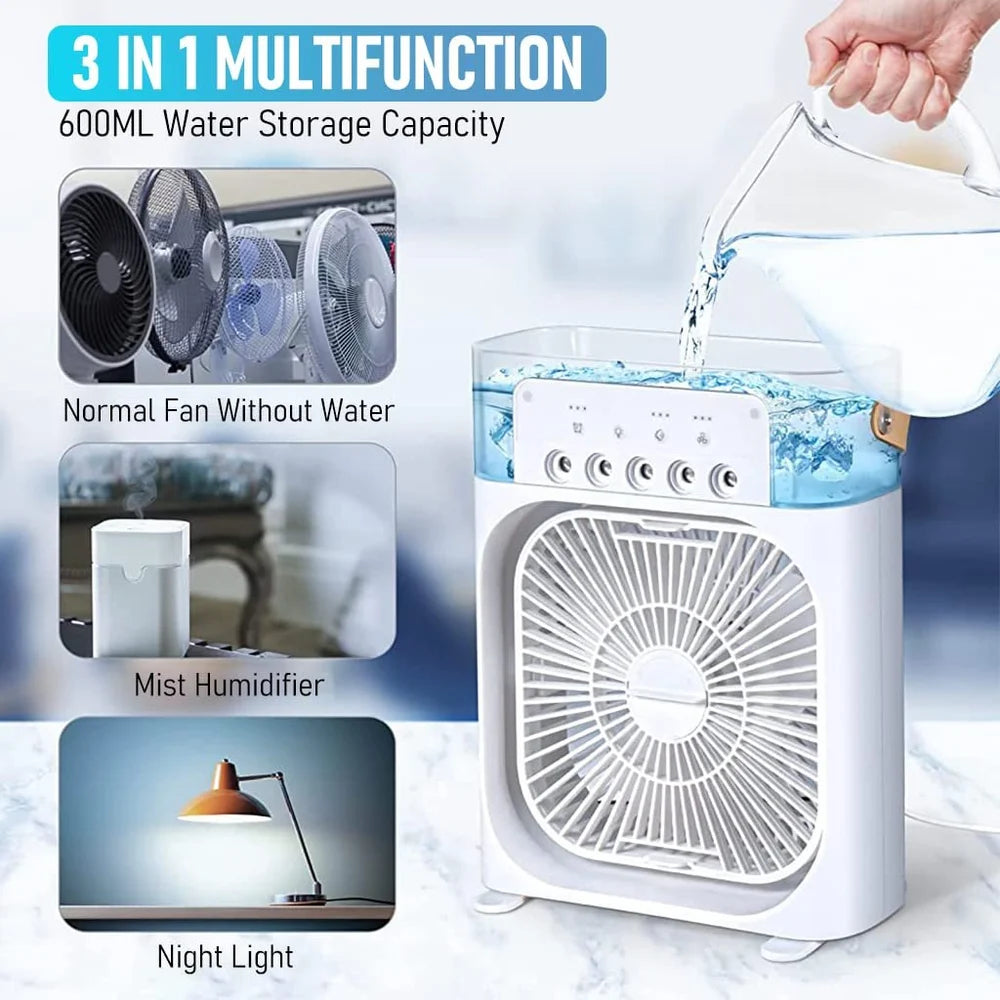 Portable Air Cooler Fan with Humidifier