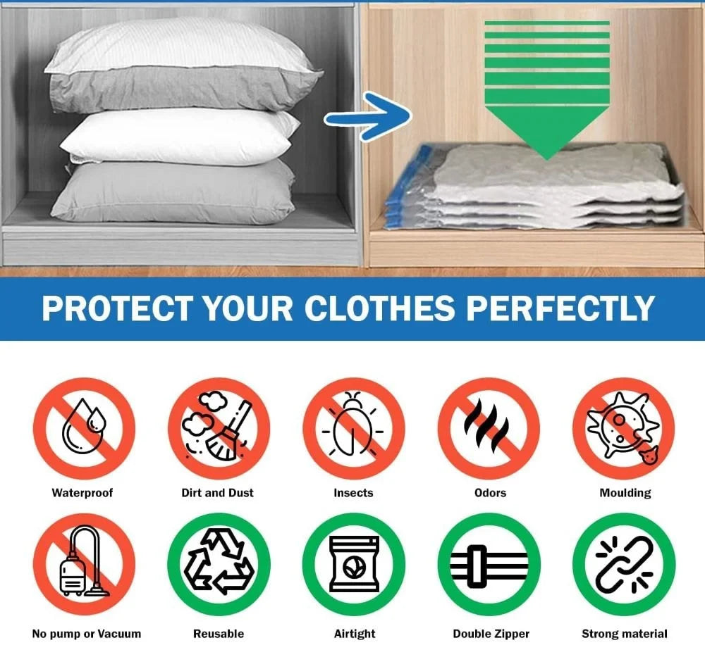 Vacuum Storage Bags with Pump